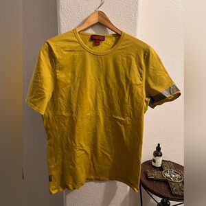 Burberry Yellow Short Sleeve Tee with Silver Accents